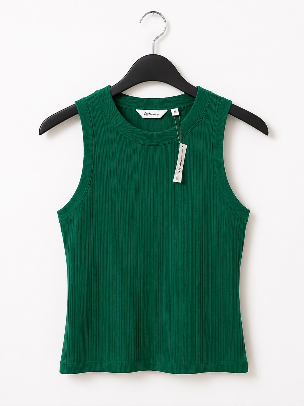 Reitmans Evergreen Ribbed Tank Top NWT Medium - Picture 3 of 7